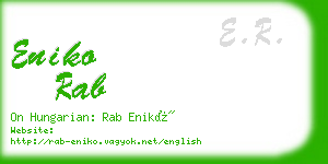 eniko rab business card